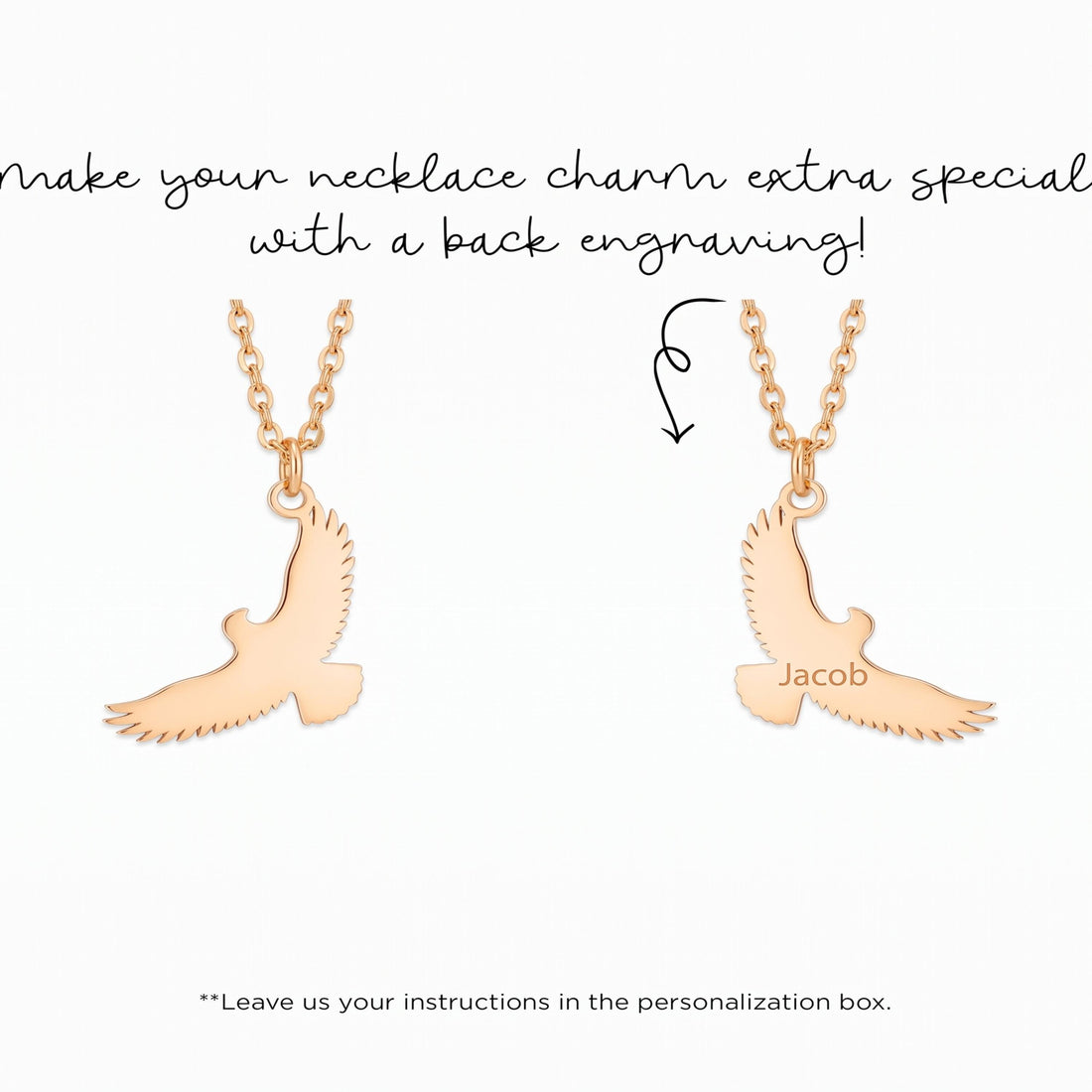 Flying Eagle Necklace Charm