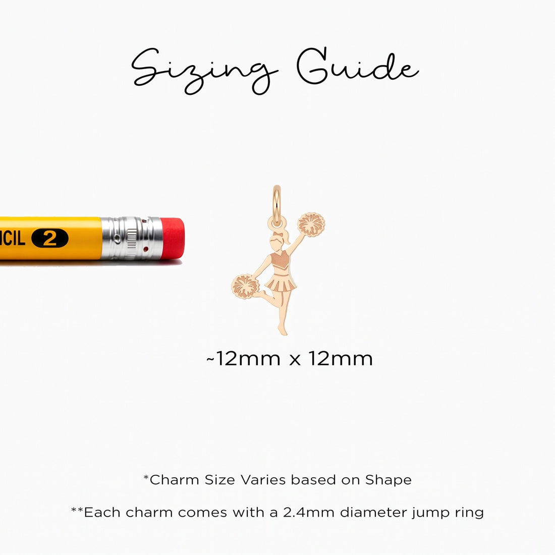 Cheerleader Pom Pom Charm