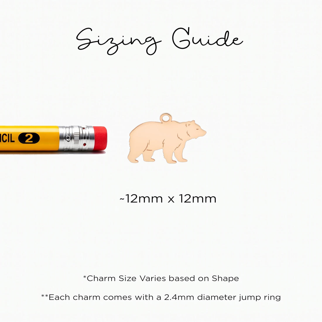 Grizzly Bear Necklace Charm