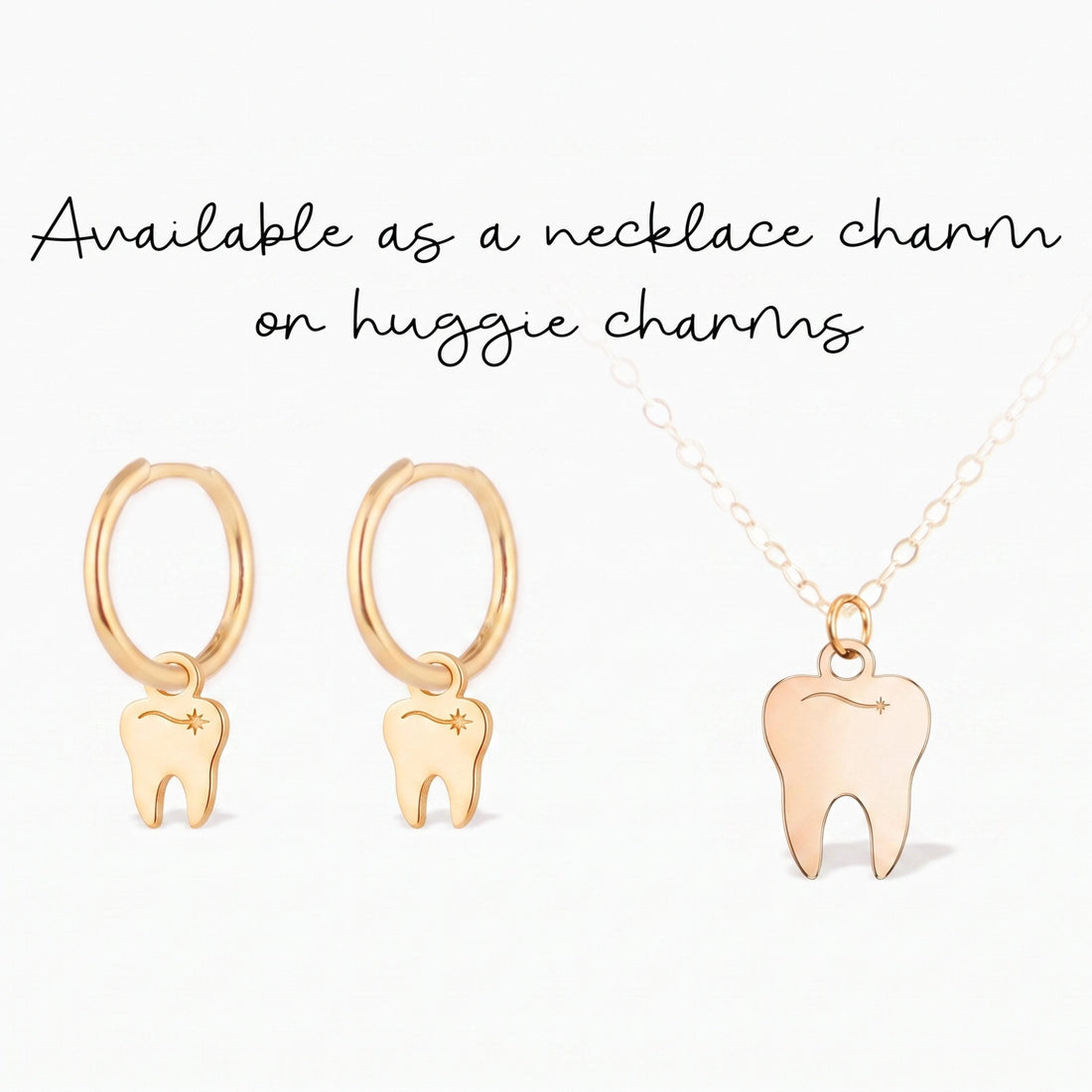 Tooth Star Necklace Charm