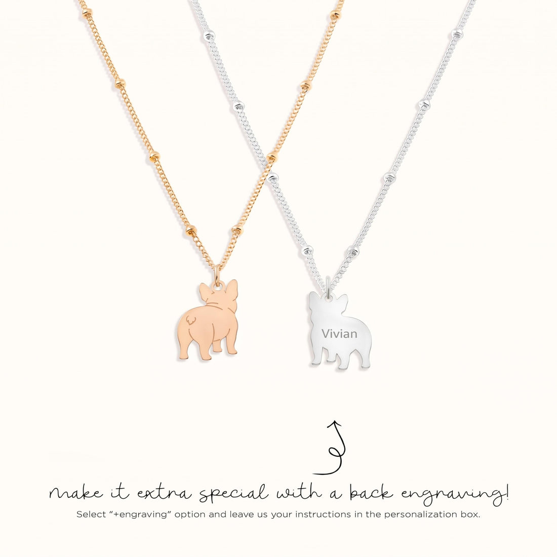 French Bulldog Charm Necklace
