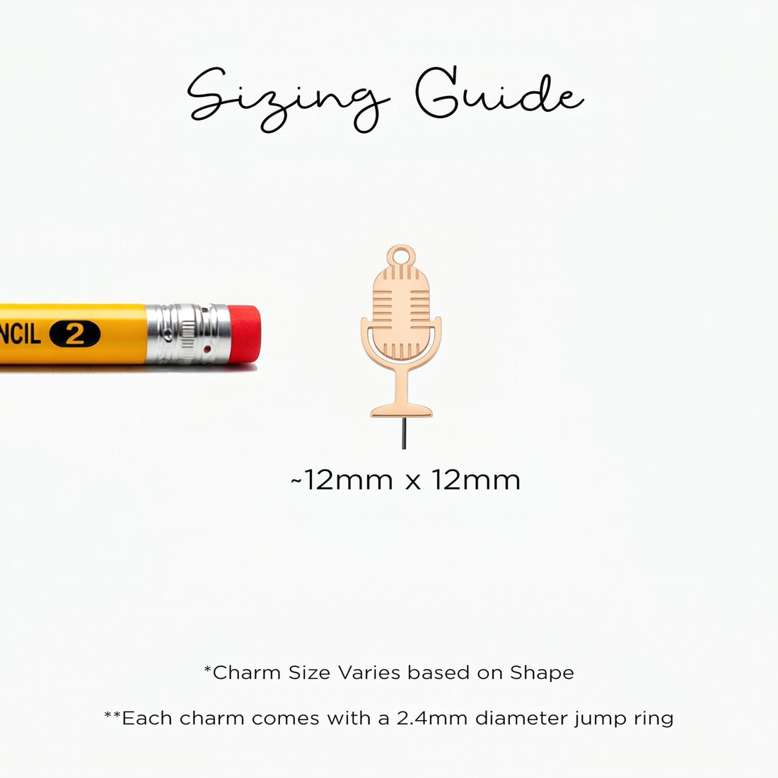 Microphone Charm Beady Necklace
