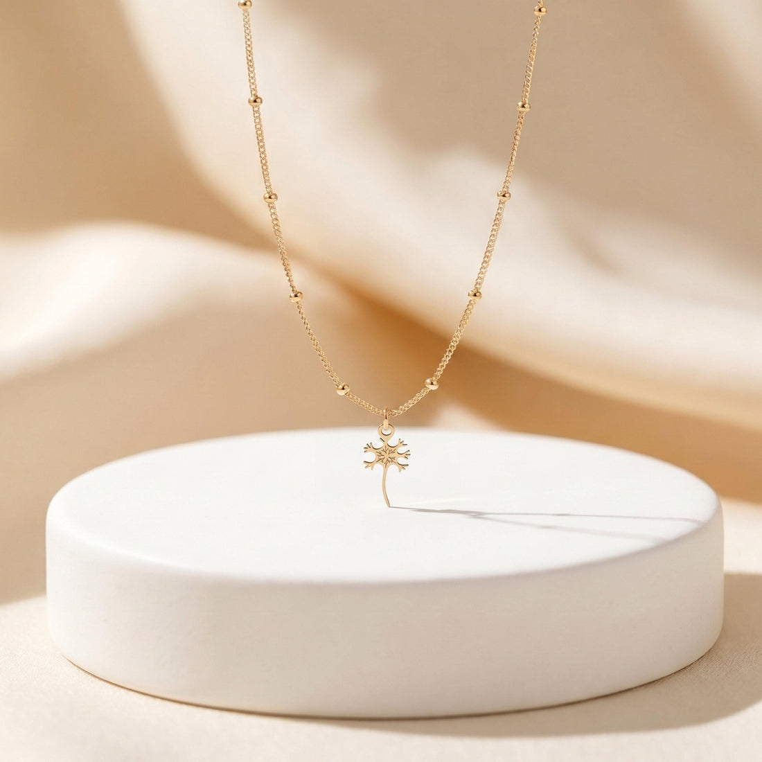 Neuron Charm Beady Necklace