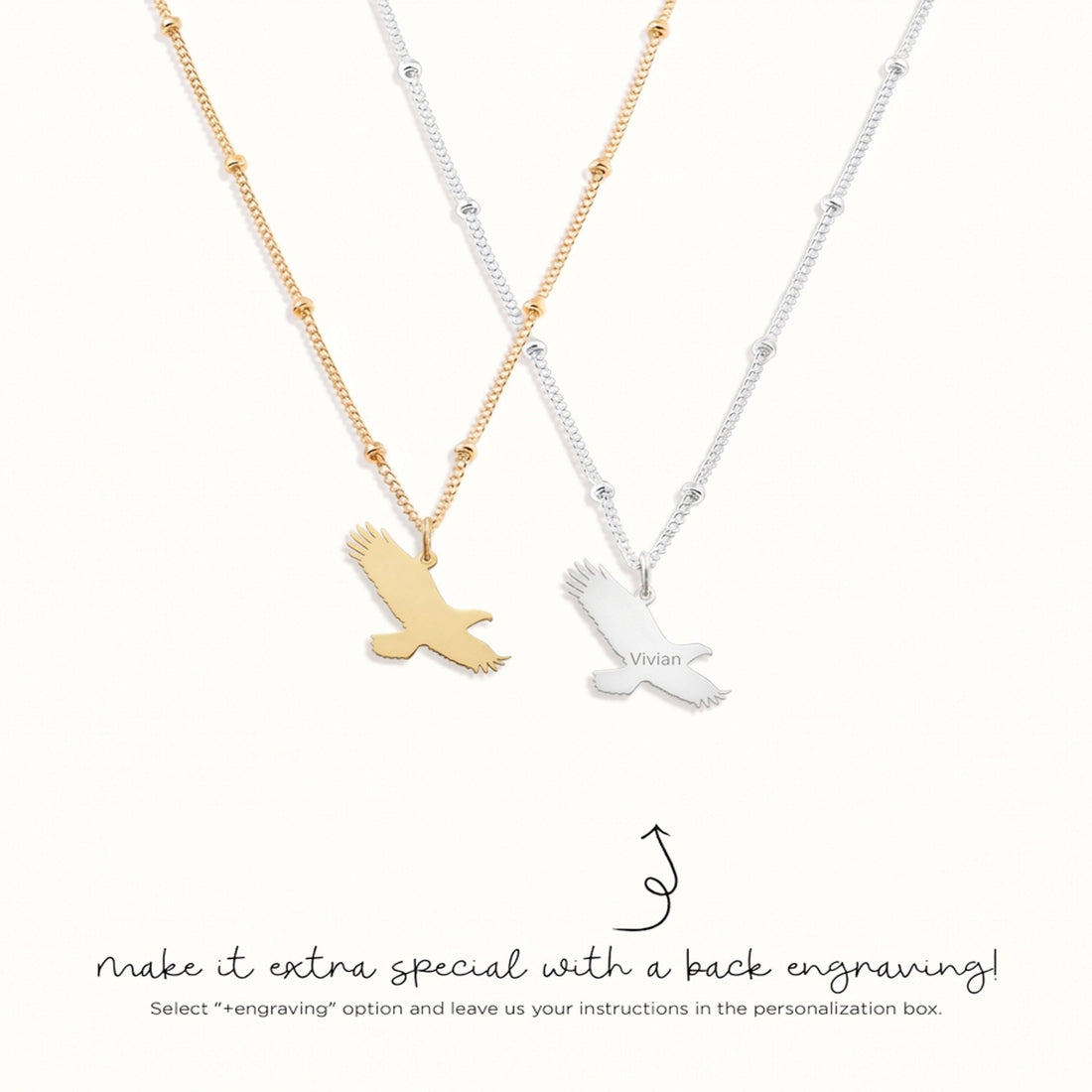 Soaring Bald Eagle Necklace