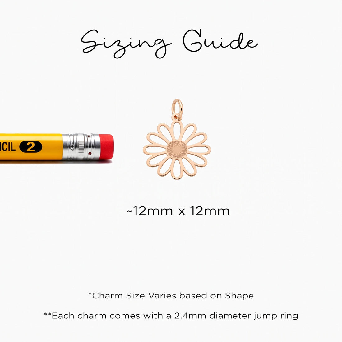 Daisy Flower Cutout Charm