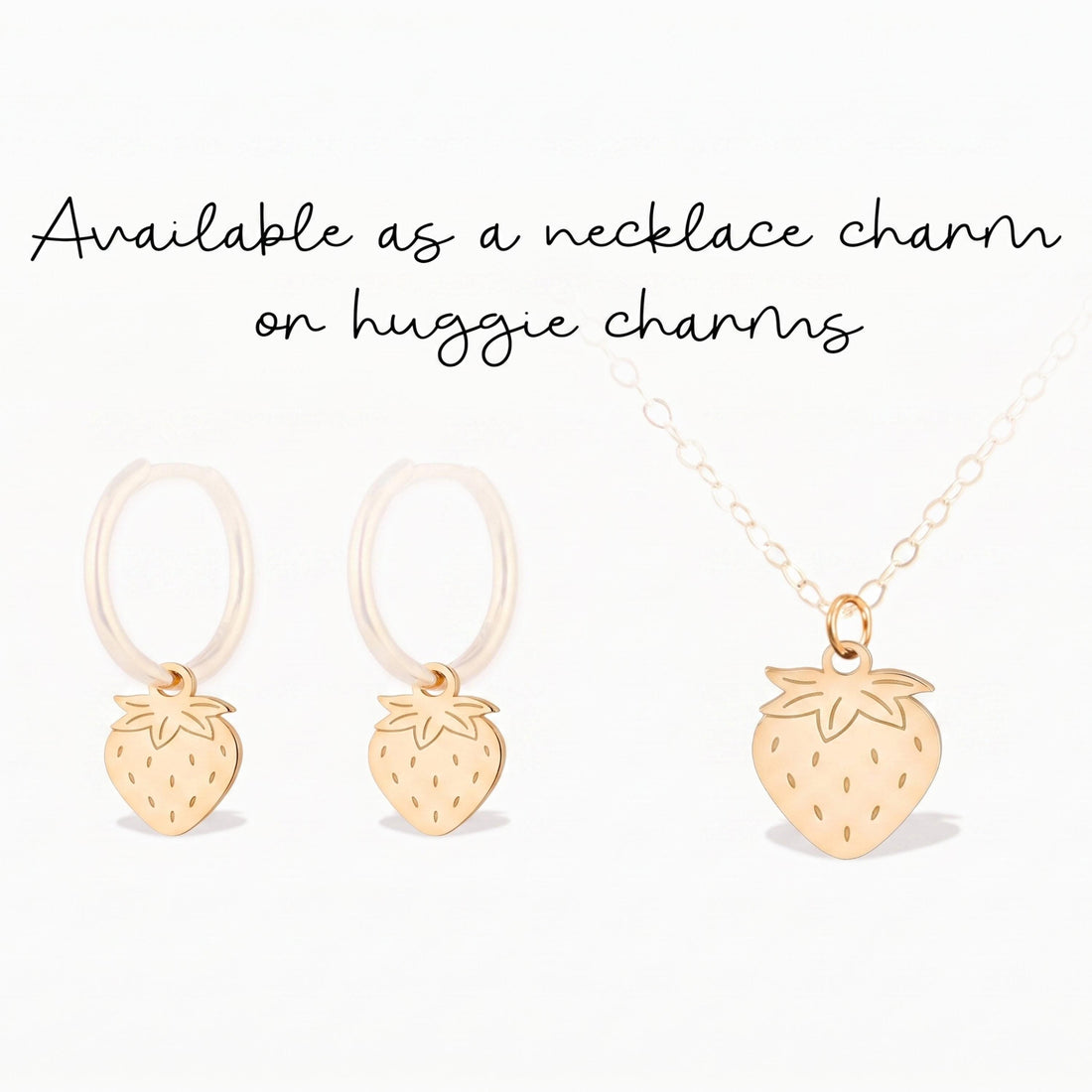 Strawberry Fruit Necklace Charm