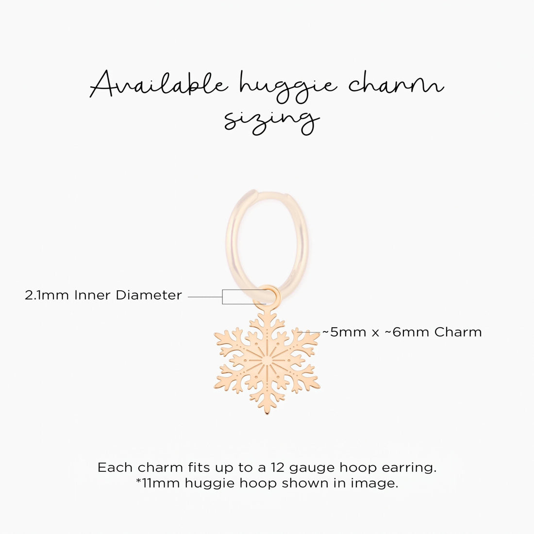 Snowflake Winter Necklace Charm