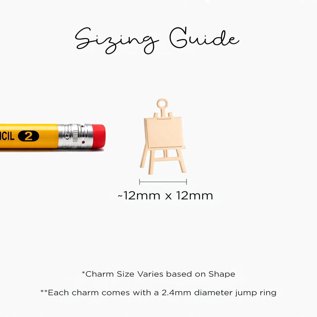 Painter Easel Necklace Charm