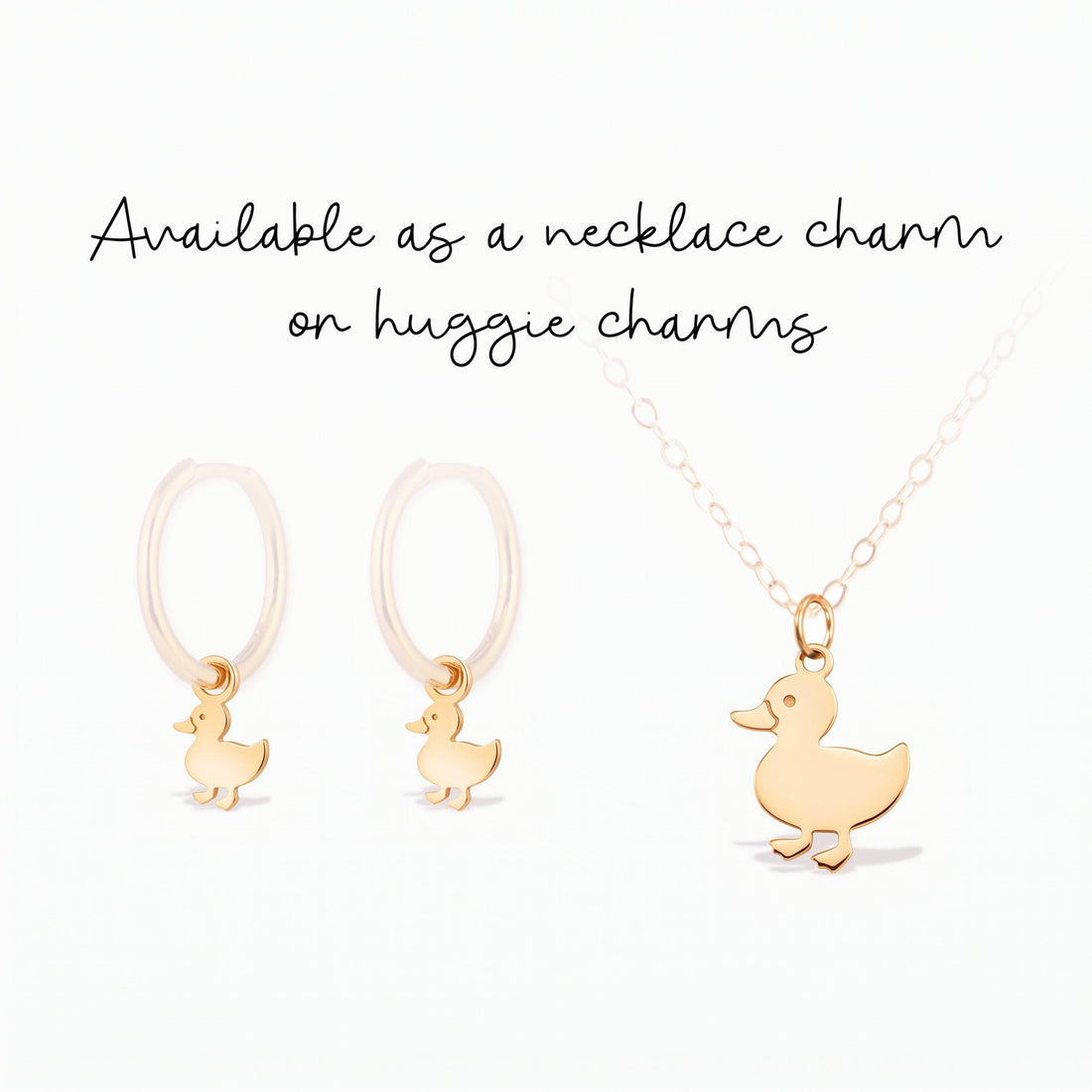 Duck Bird Necklace Charm