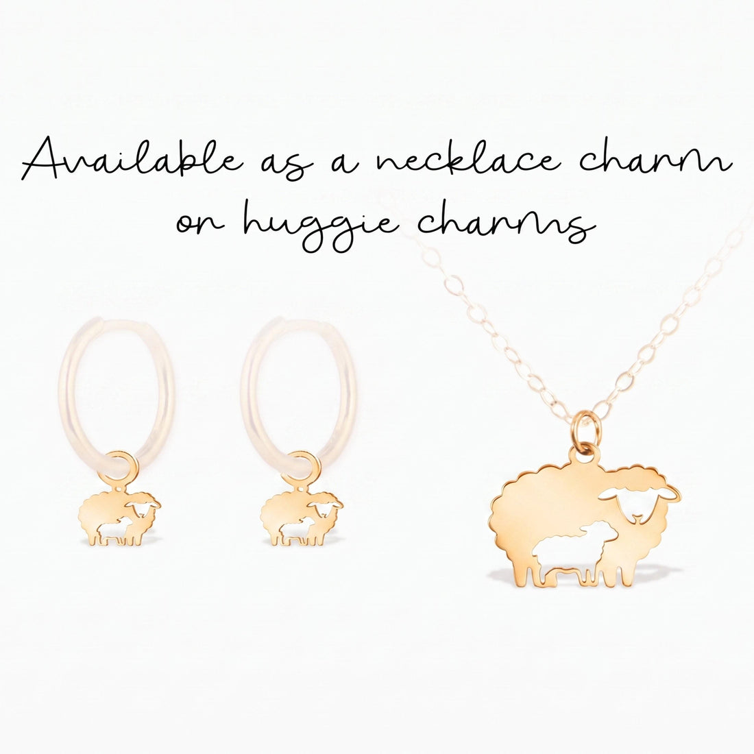 Mama Sheep Necklace Charm