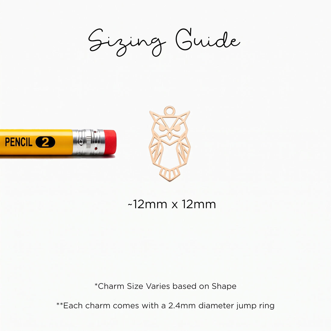 Sitting Owl Bird Charm