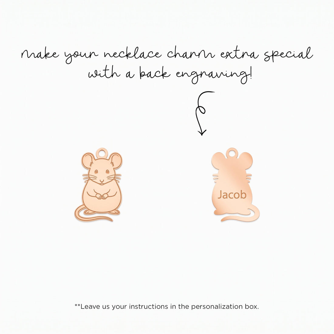 Dainty Standing Mouse Charm
