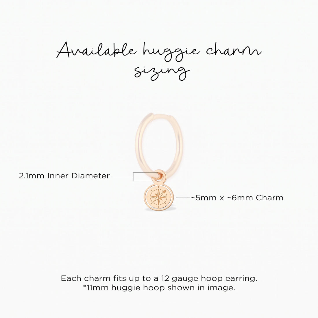 Compass Cutout Necklace Charm