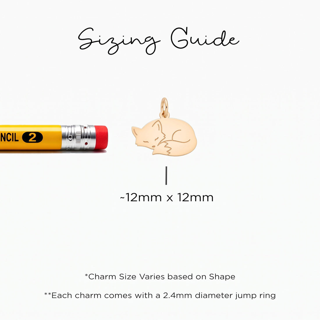 Sleeping Fox Necklace Charm