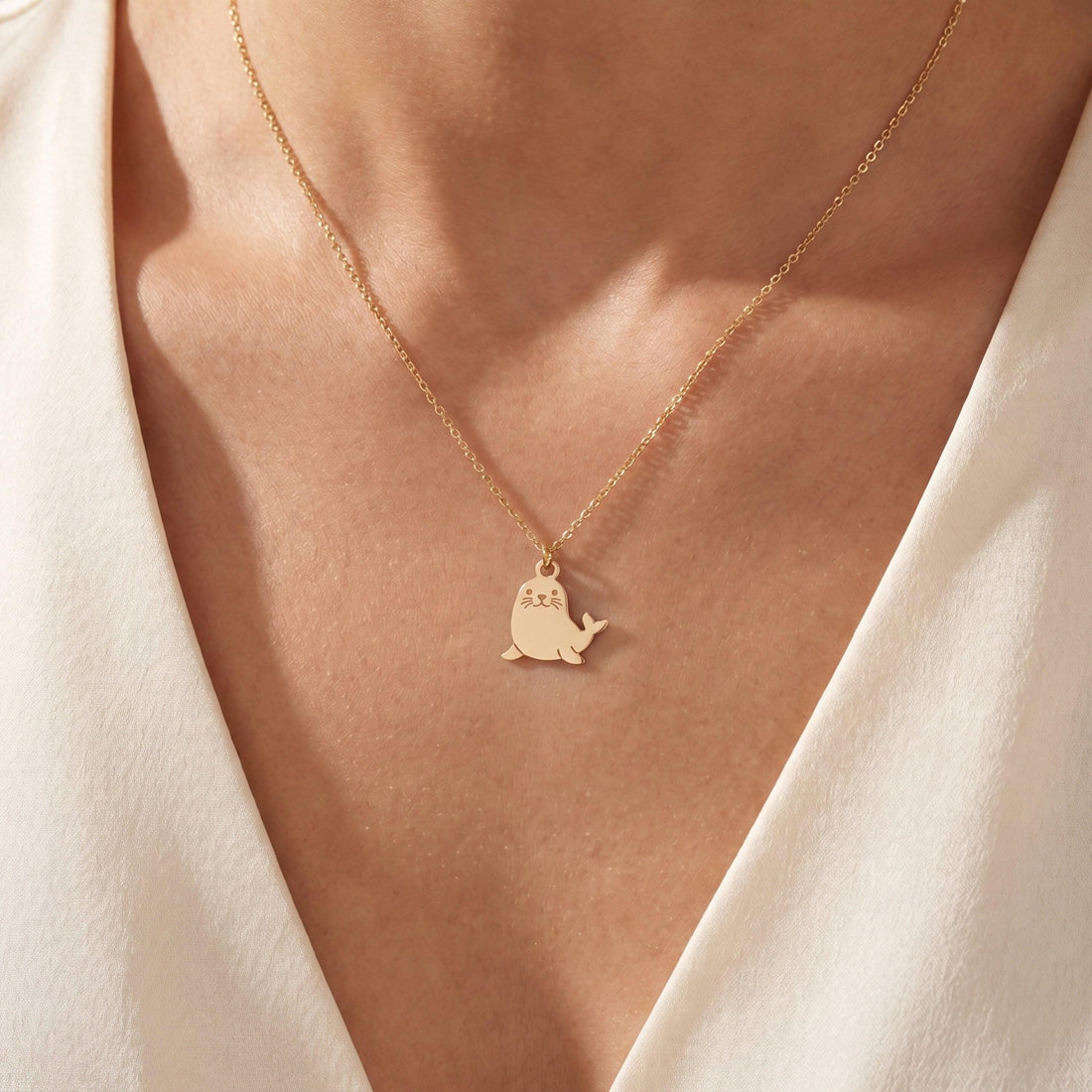 Seal Pup Necklace Charm