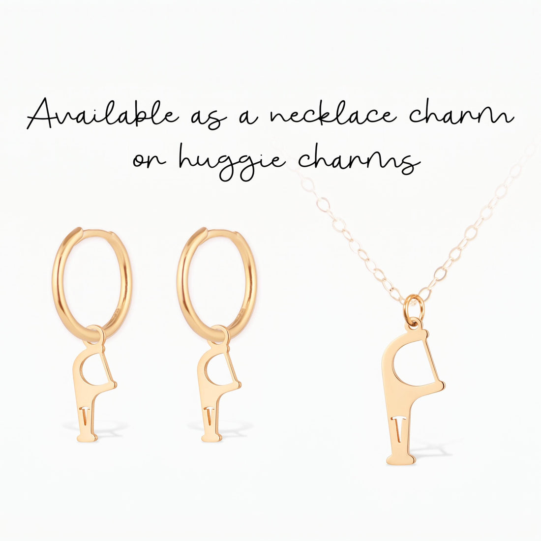 Toothpick Dentist Necklace Charm