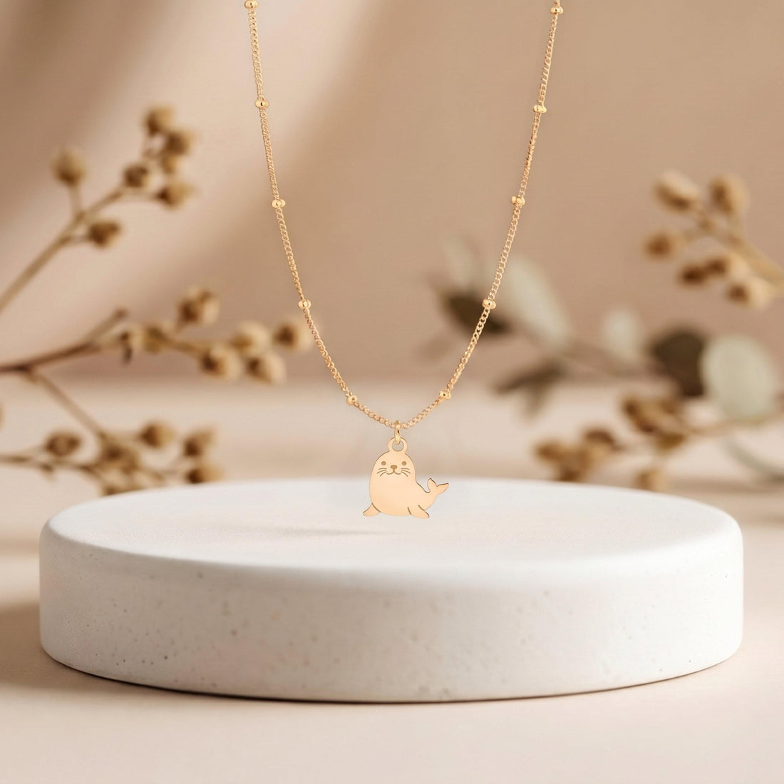 Seal Pup Charm Necklace