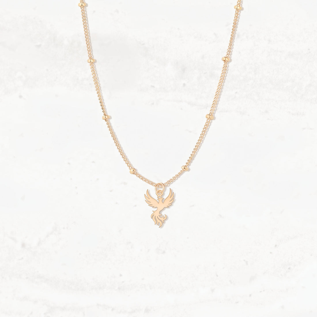 Phoenix Bird Charm Necklace
