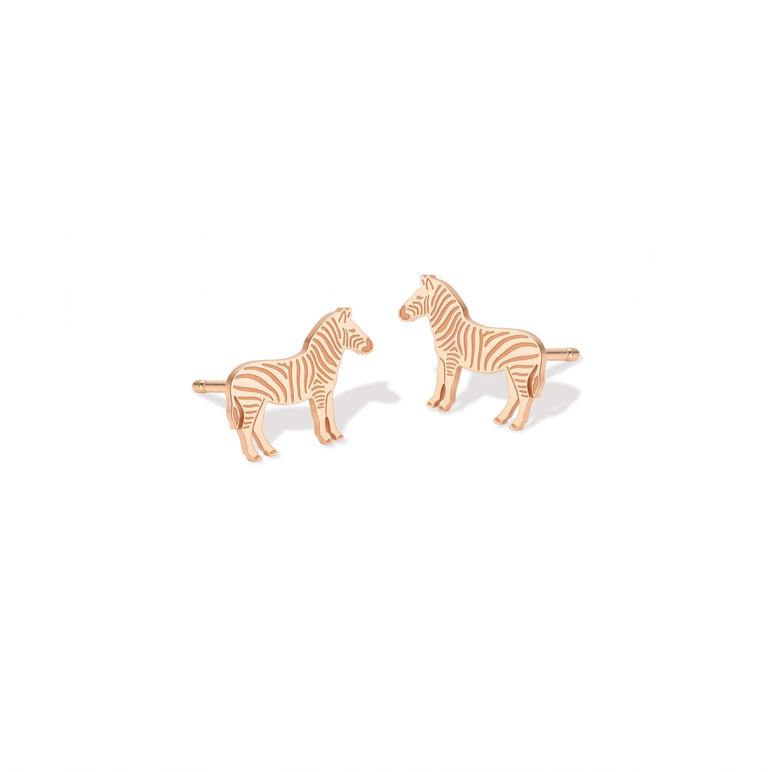 Zebra Charm Stud Earrings