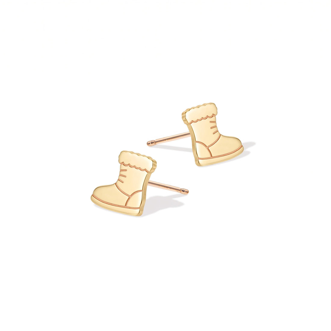 Winter Boot Charm Stud Earrings
