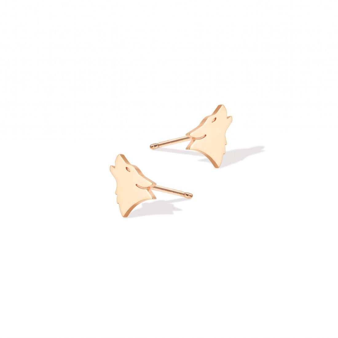 Howling Wolf Stud Earrings
