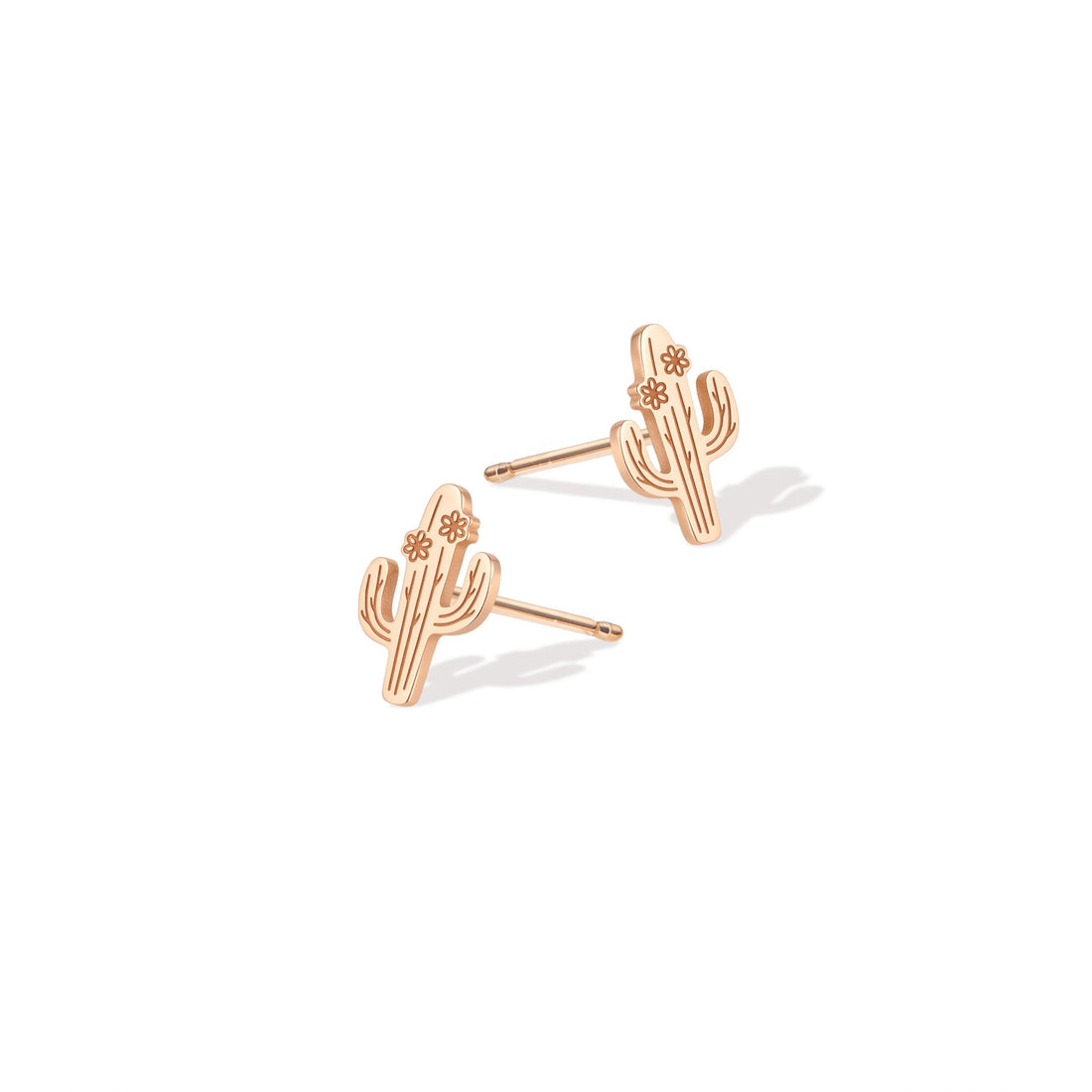Cactus Flower Stud Earrings