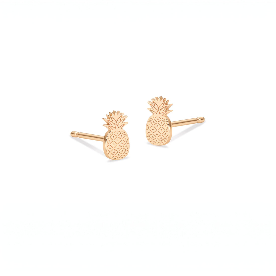 Pineapple Charm Stud Earrings