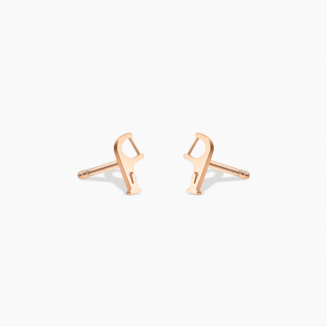 Toothpick Dentist Charm Stud Earrings