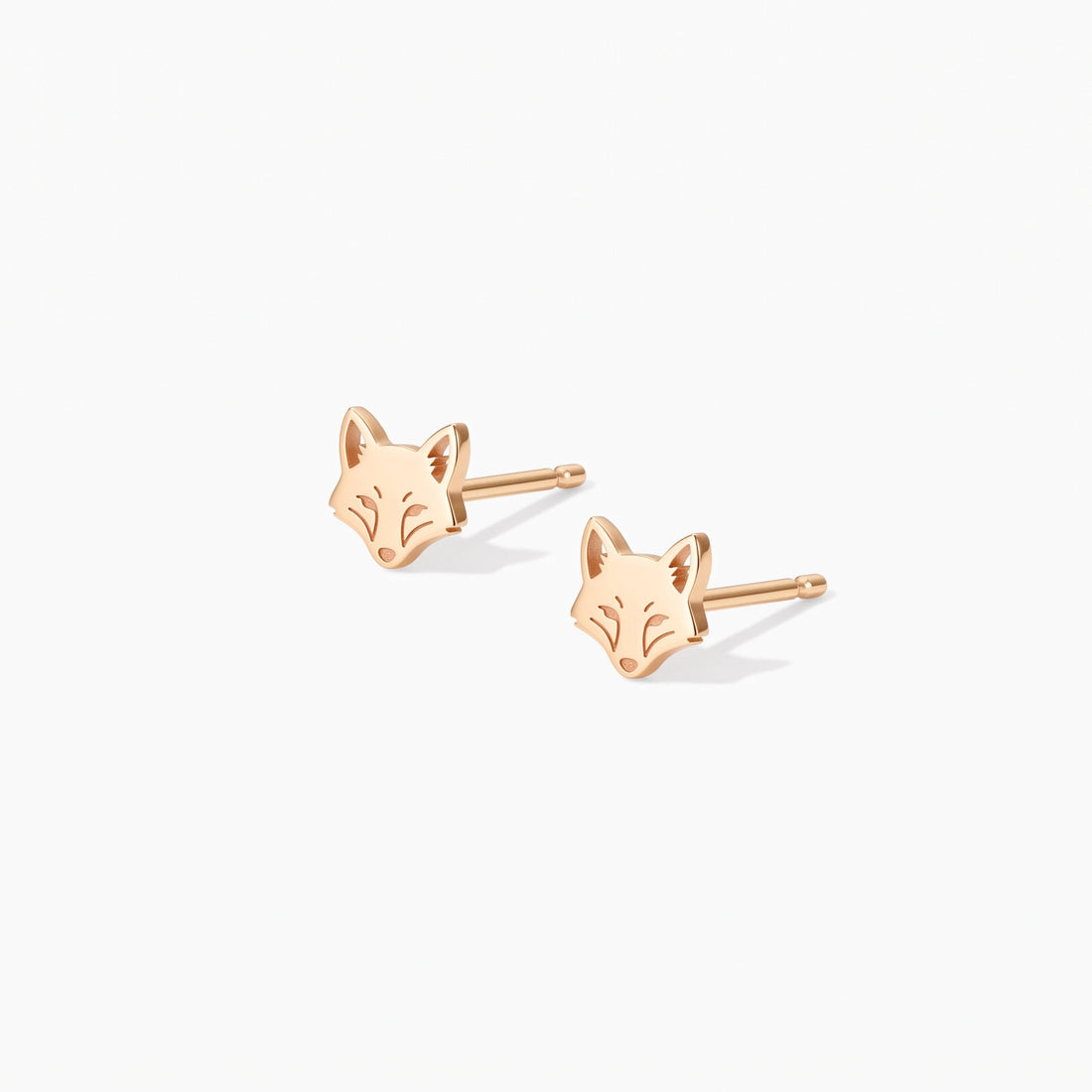 Fox Head Stud Earrings