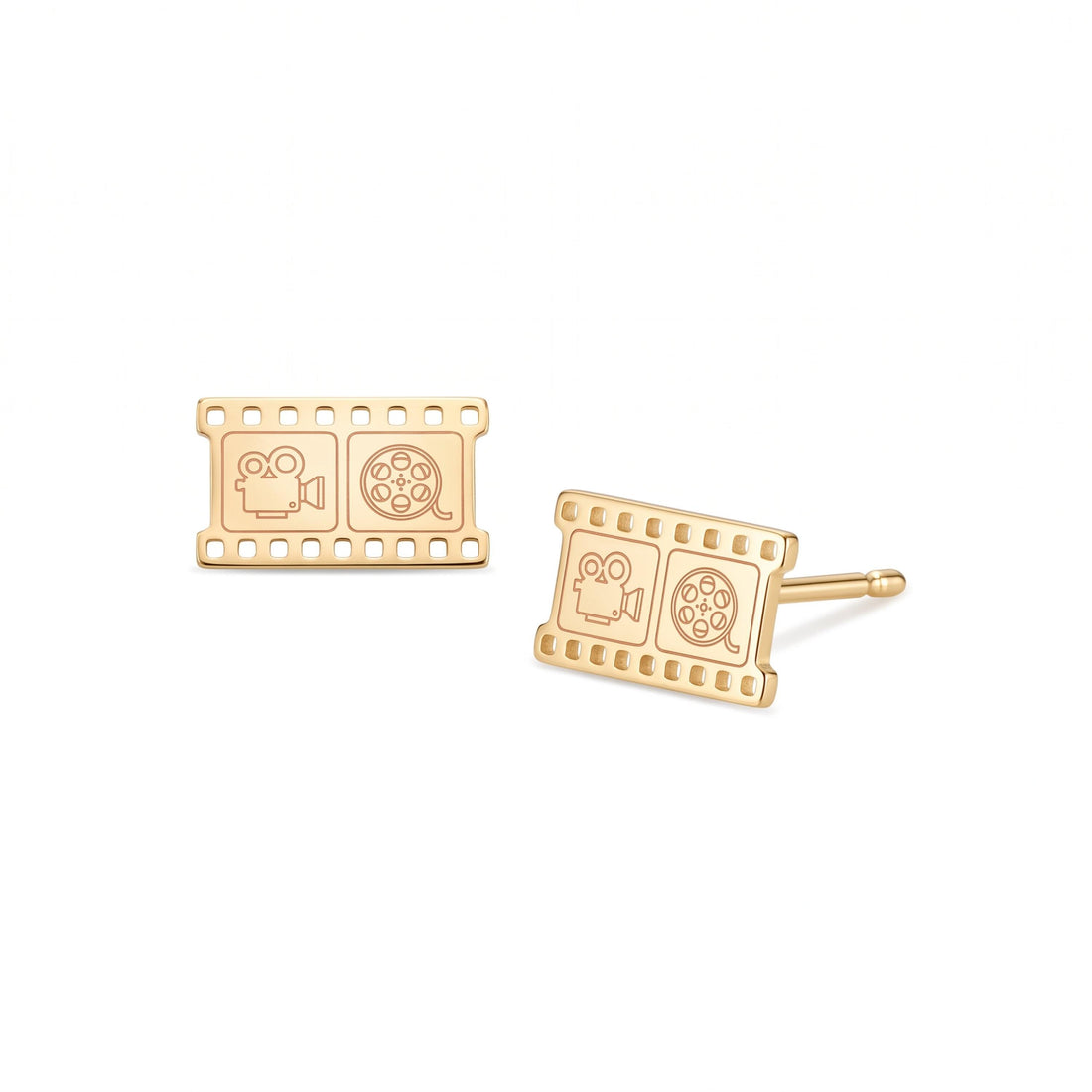 Movie Reel Charm Stud Earrings