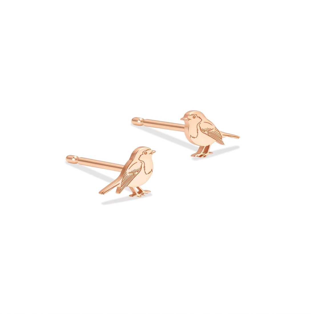 Perched Songbird Stud Earrings