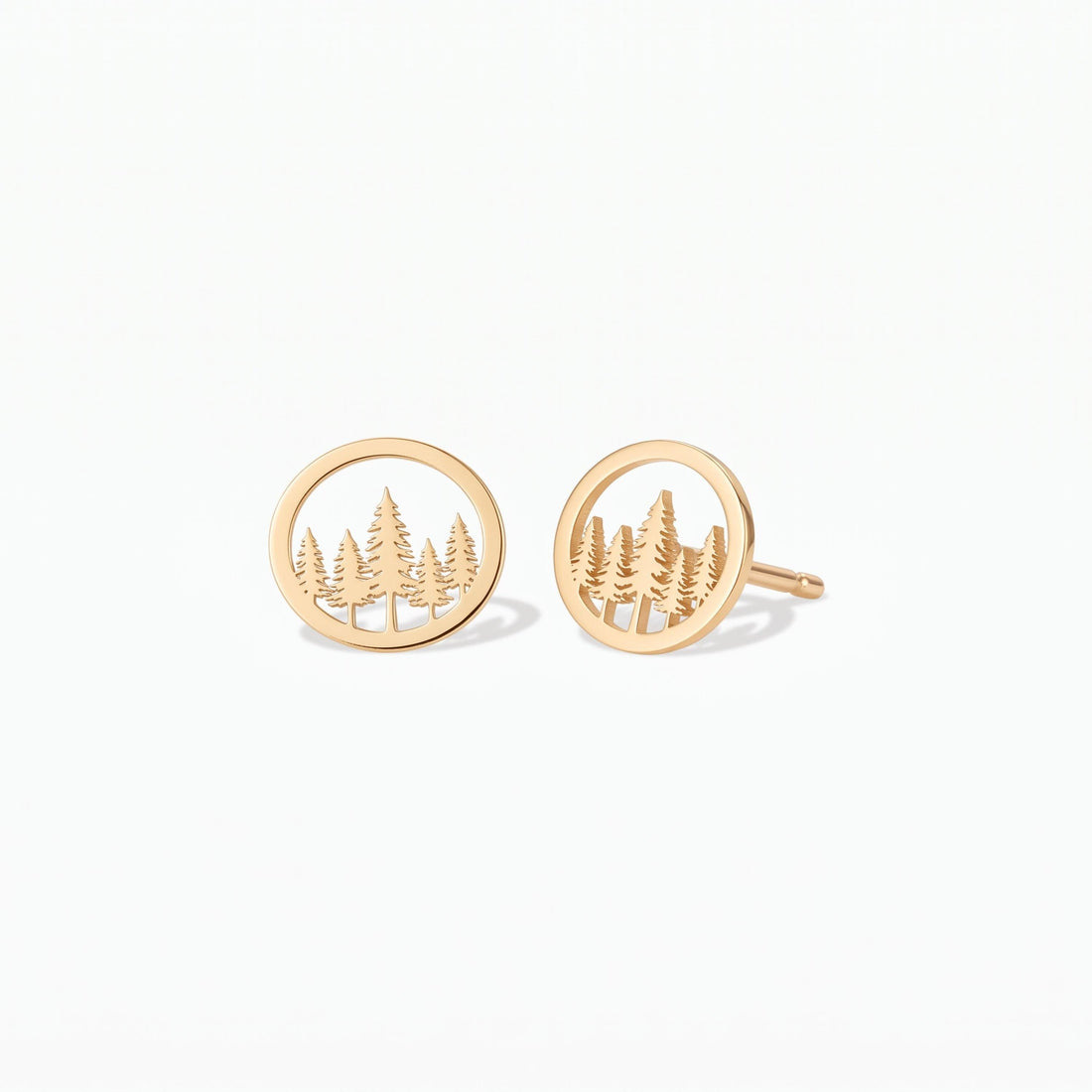 Pine Forest Charm Stud Earrings