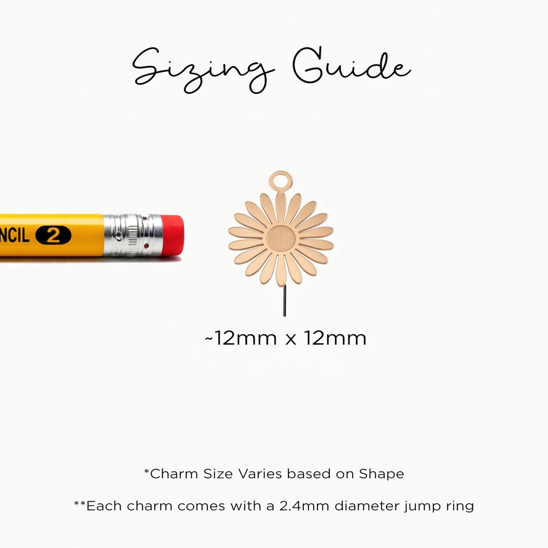 Daisy Flower Charm Necklace