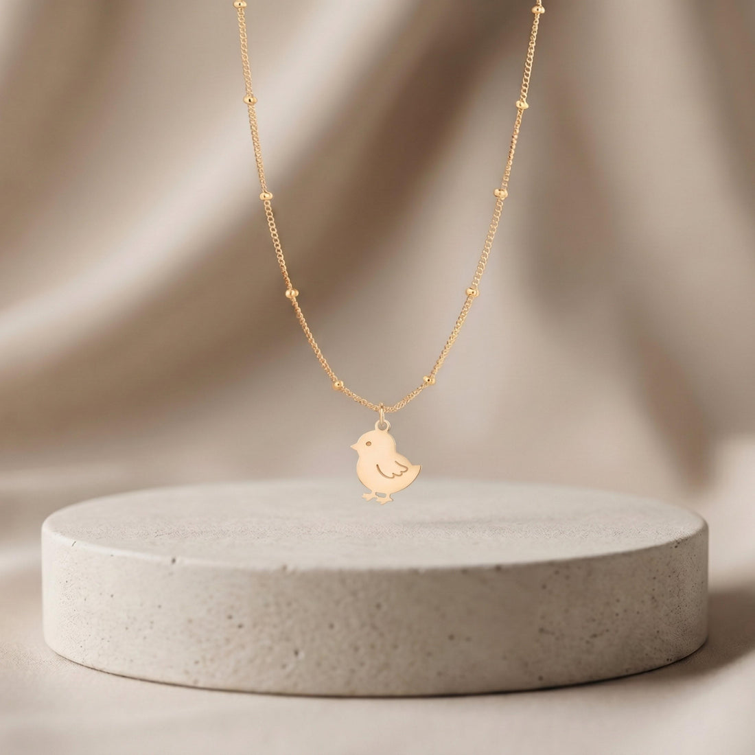Baby Chick Beady Necklace