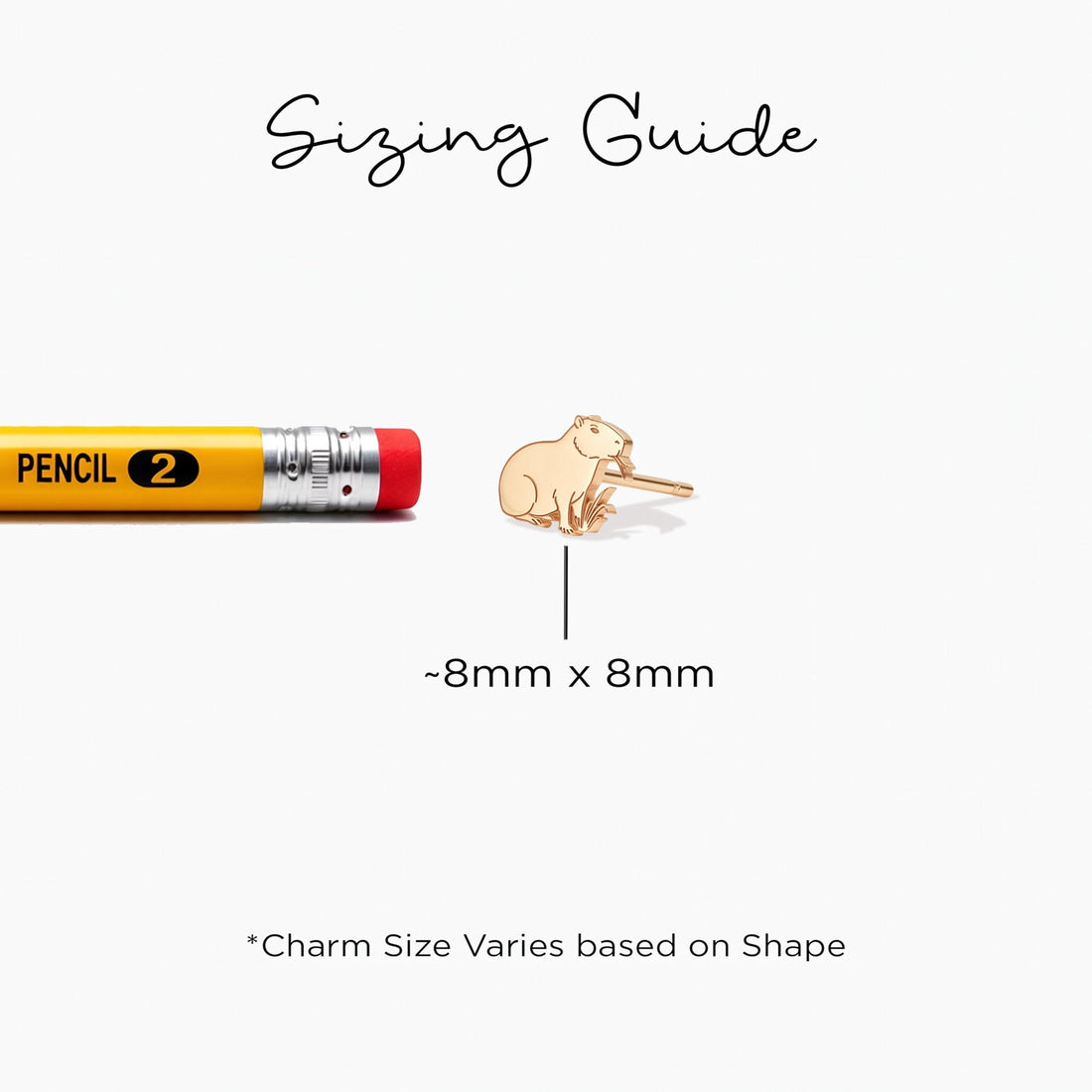 Capybara Charm Stud Earrings