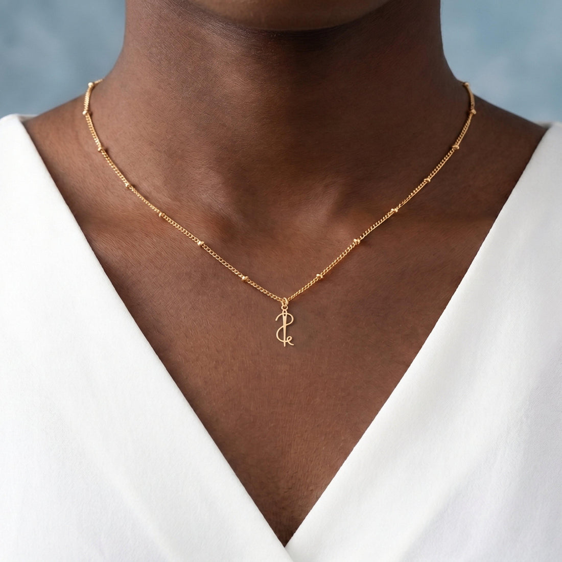 Needle and Thread Charm Necklace
