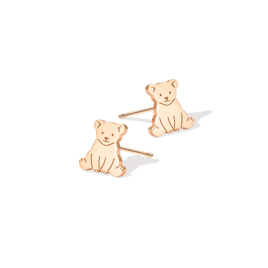 Sitting Teddy Bear Stud Earrings