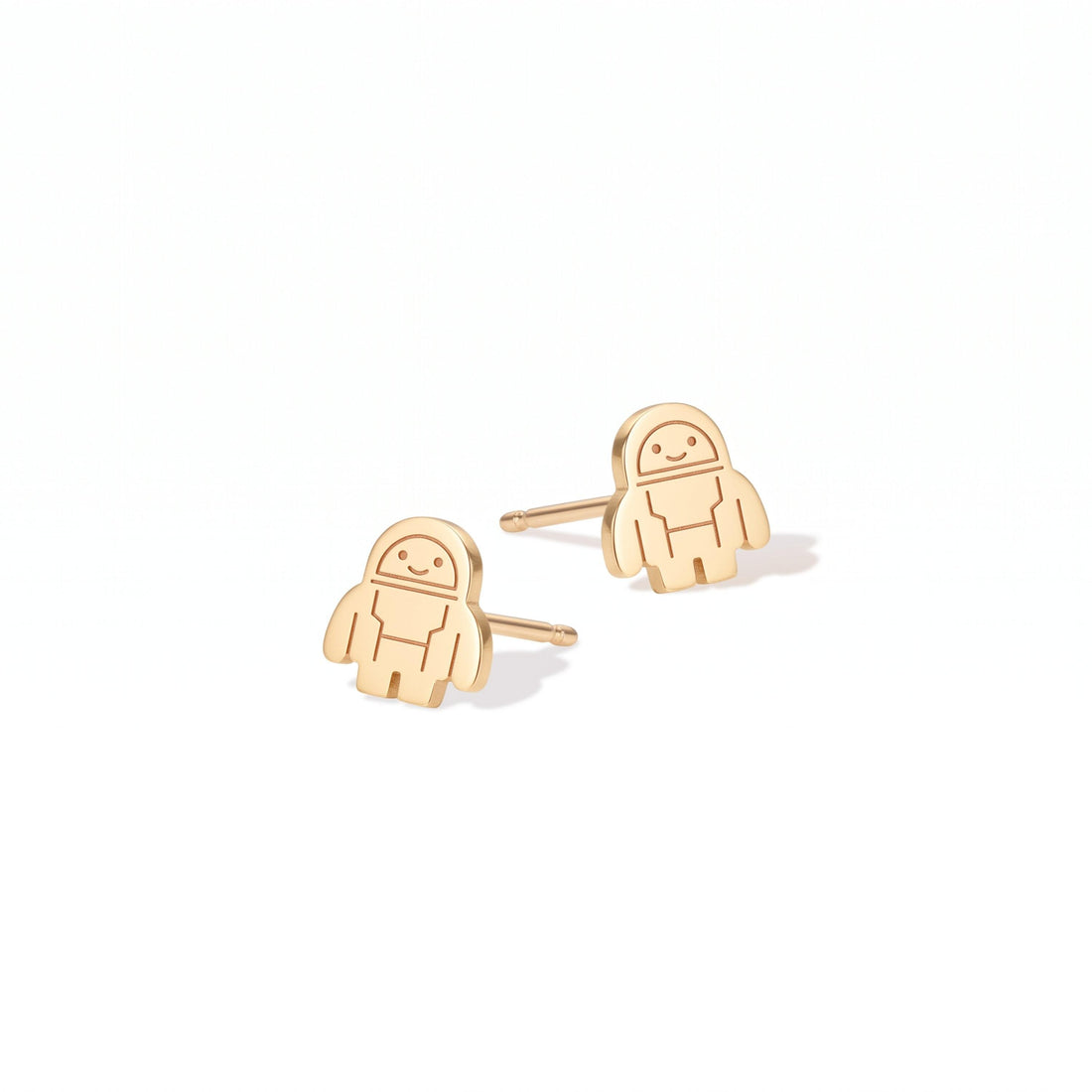 Astronaut Charm Stud Earrings