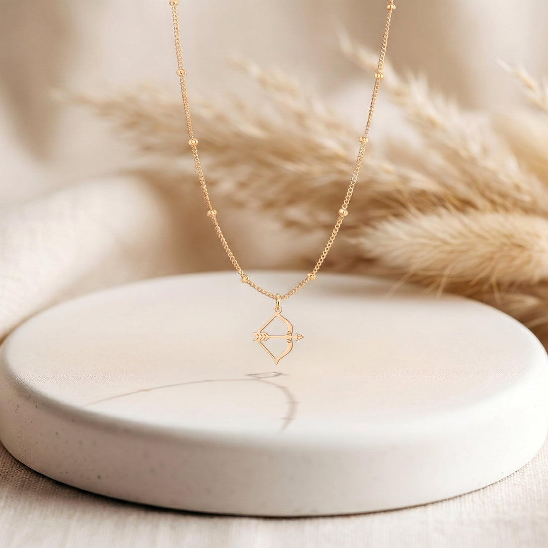 Bow Arrow Beady Necklace