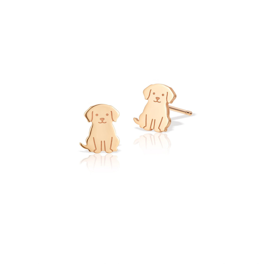 Labrador Puppy Dog Stud Earrings