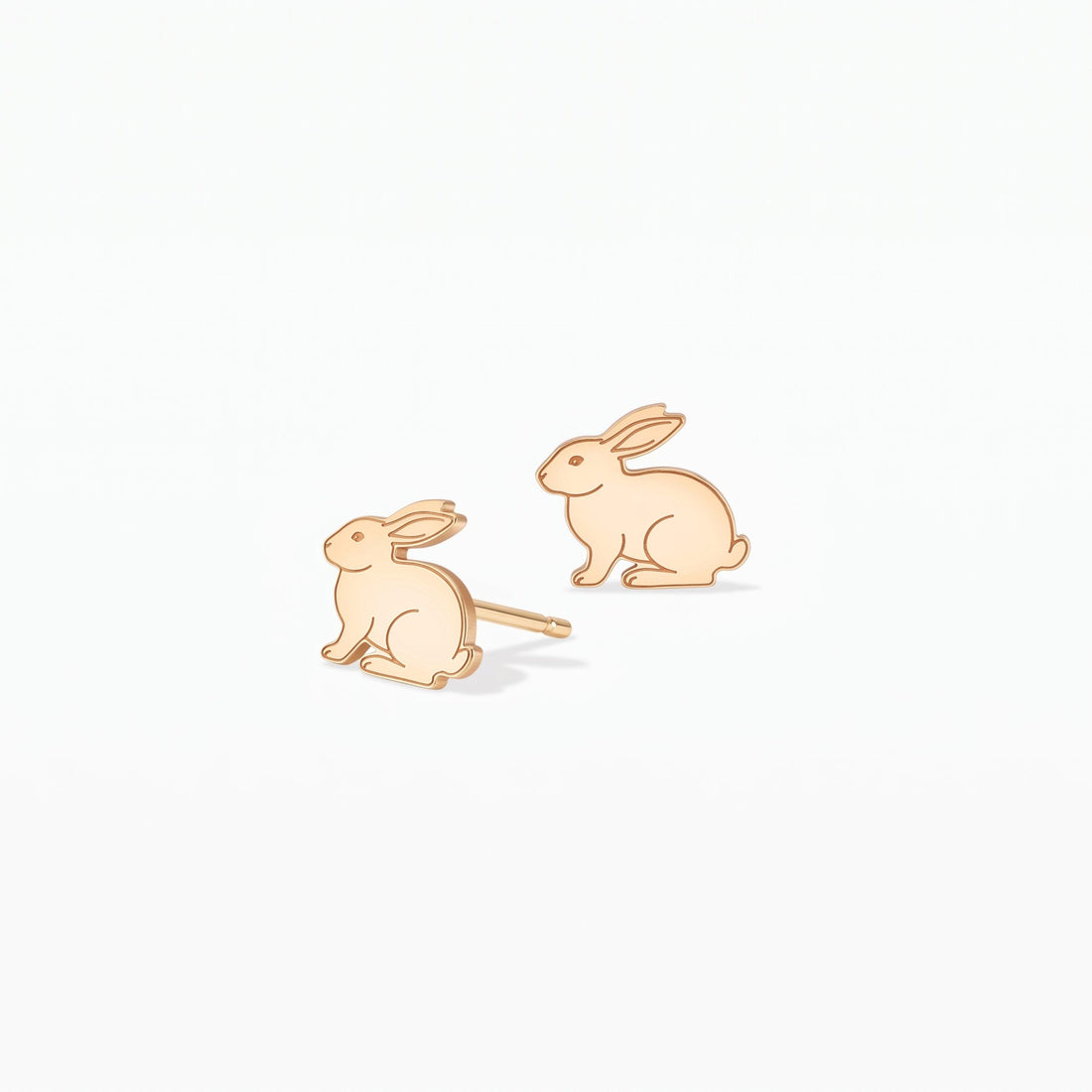 Rabbit Charm Stud Earrings