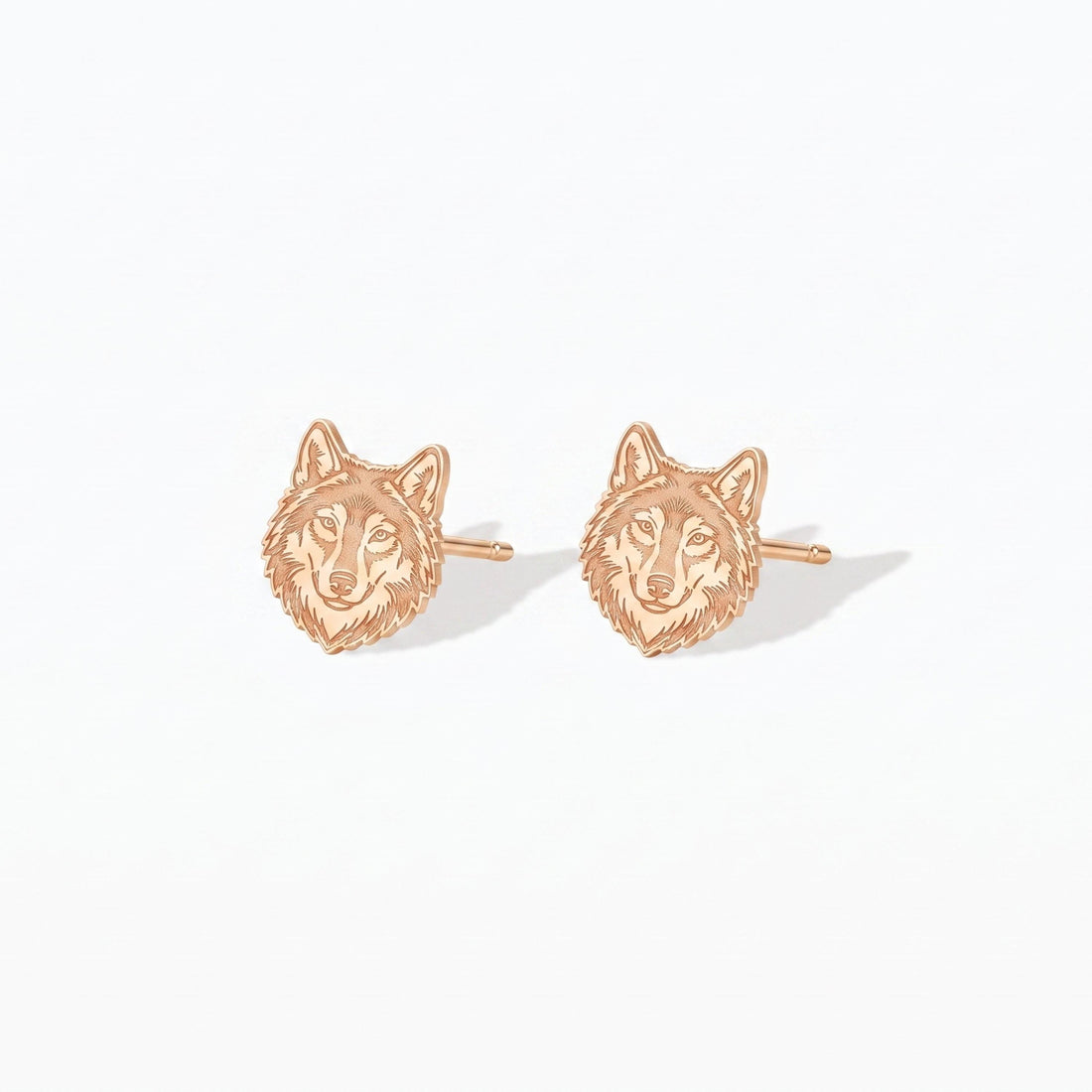 Wolf Head Stud Earrings