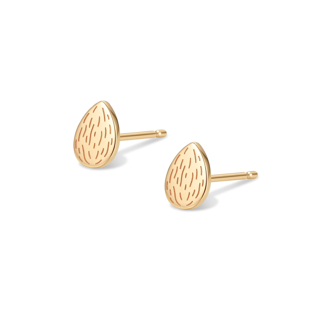 Almond Seed Stud Earrings