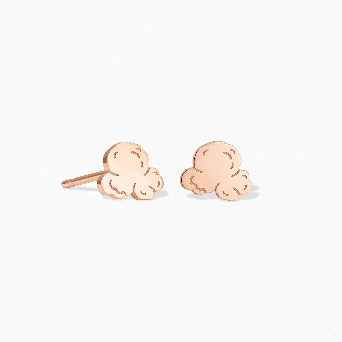 Popcorn Charm Stud Earrings