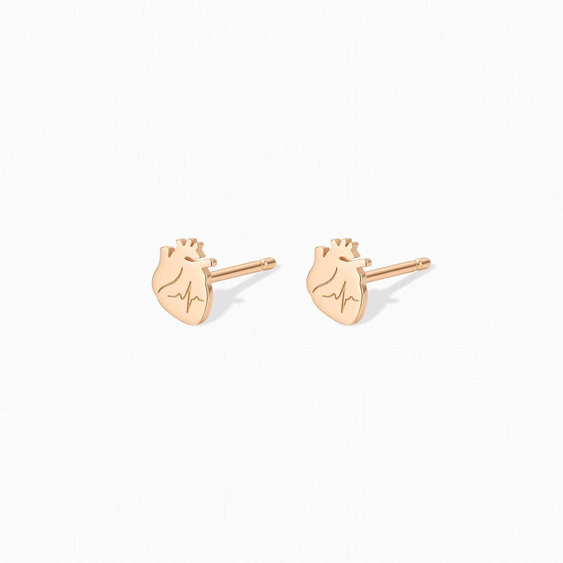 Anatomical Heart Stud Earrings