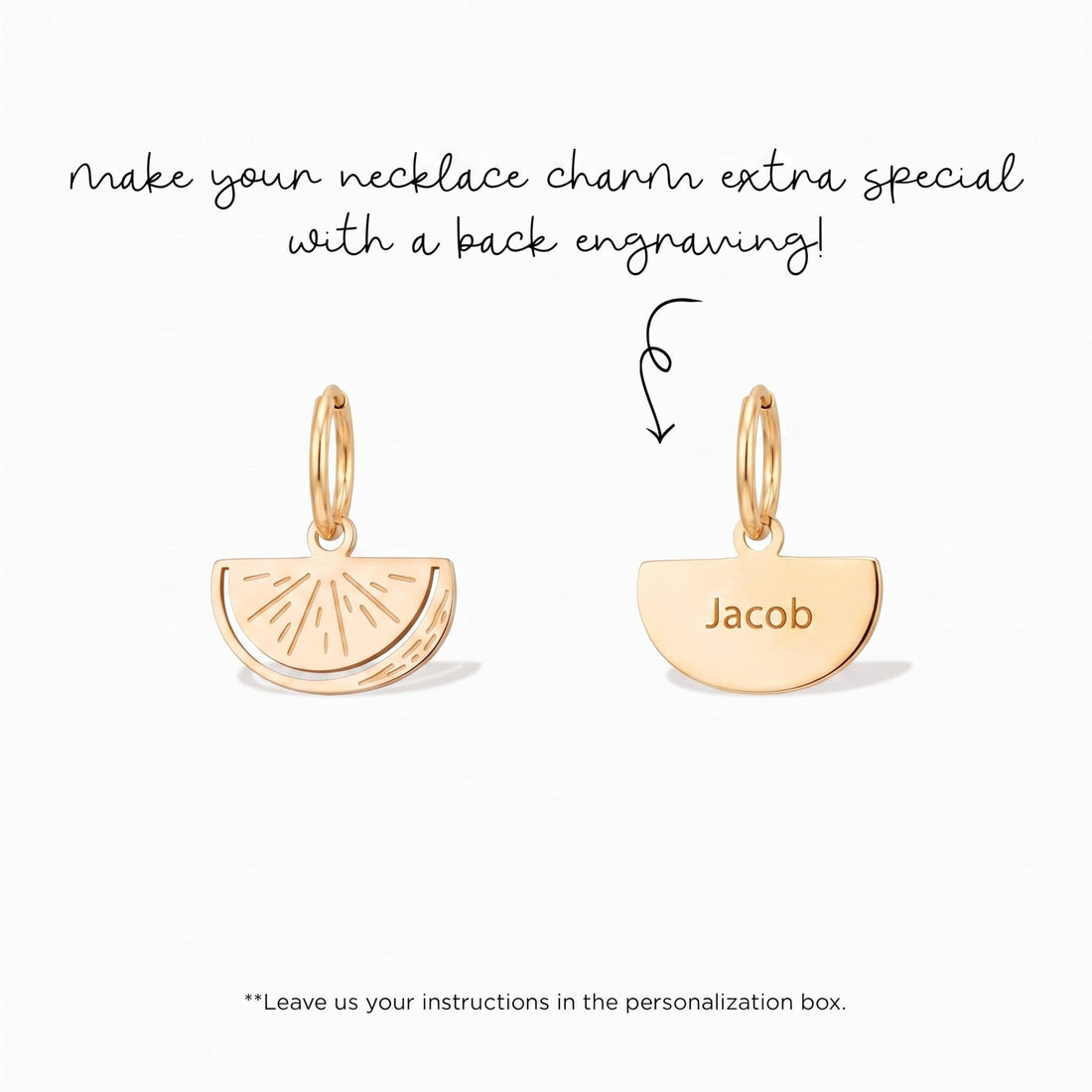 Watermelon Slice Necklace Charm