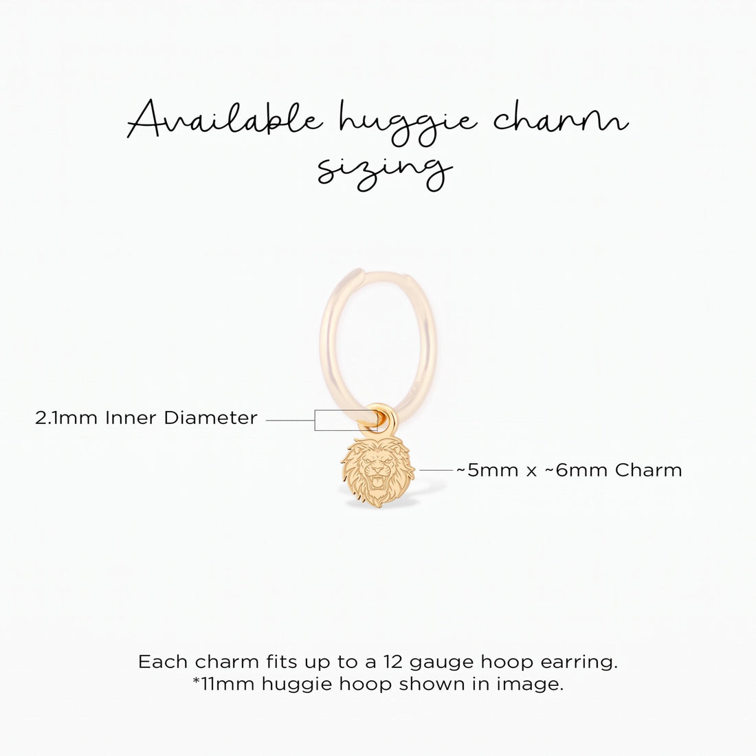 Roaring Lion Head Charm