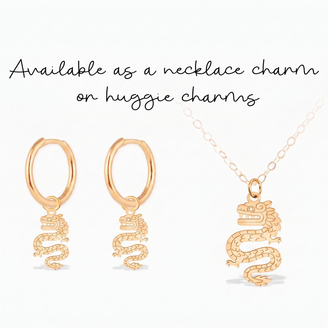 Chinese Dragon Necklace Charm