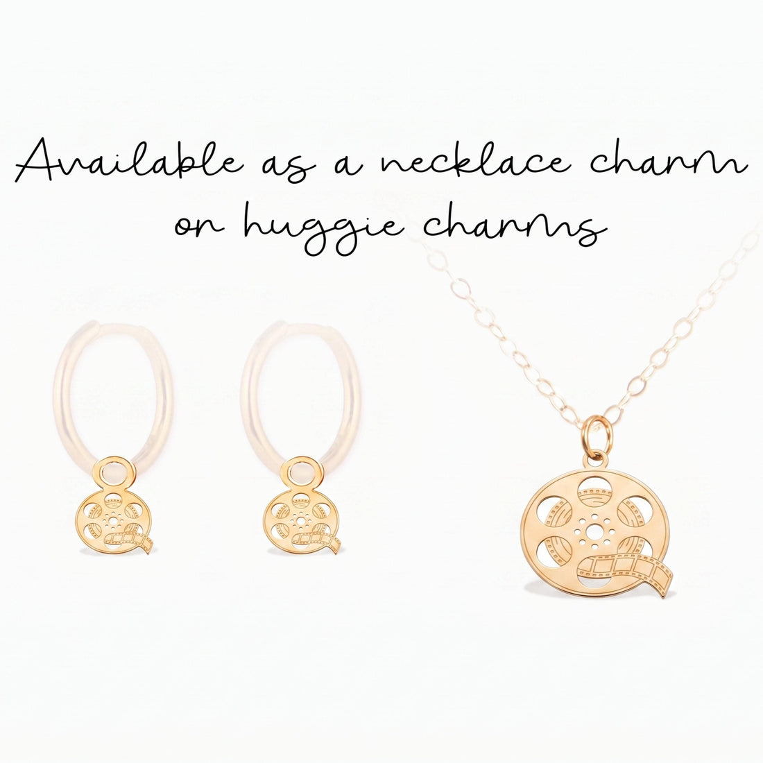 Movie Reel Photographer Necklace Charm