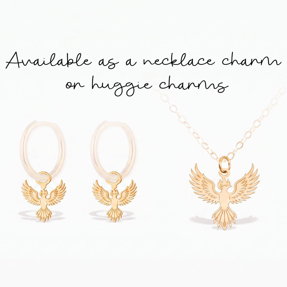 Phoenix Bird Necklace Charm